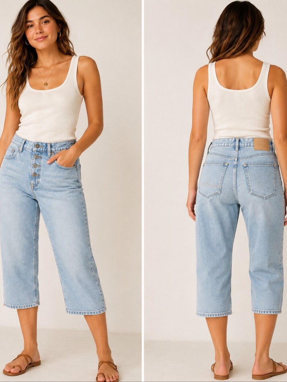 We The Free Sun City High-Rise Capri Jeans Size 29 NWT A281